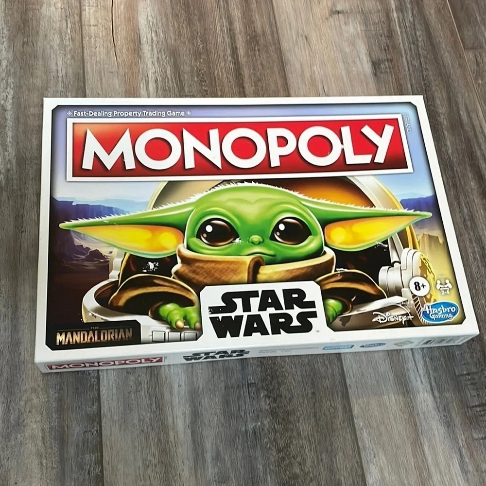 𝅺STAR Wars Mandalorian Monopoly Game - NEW flawed
